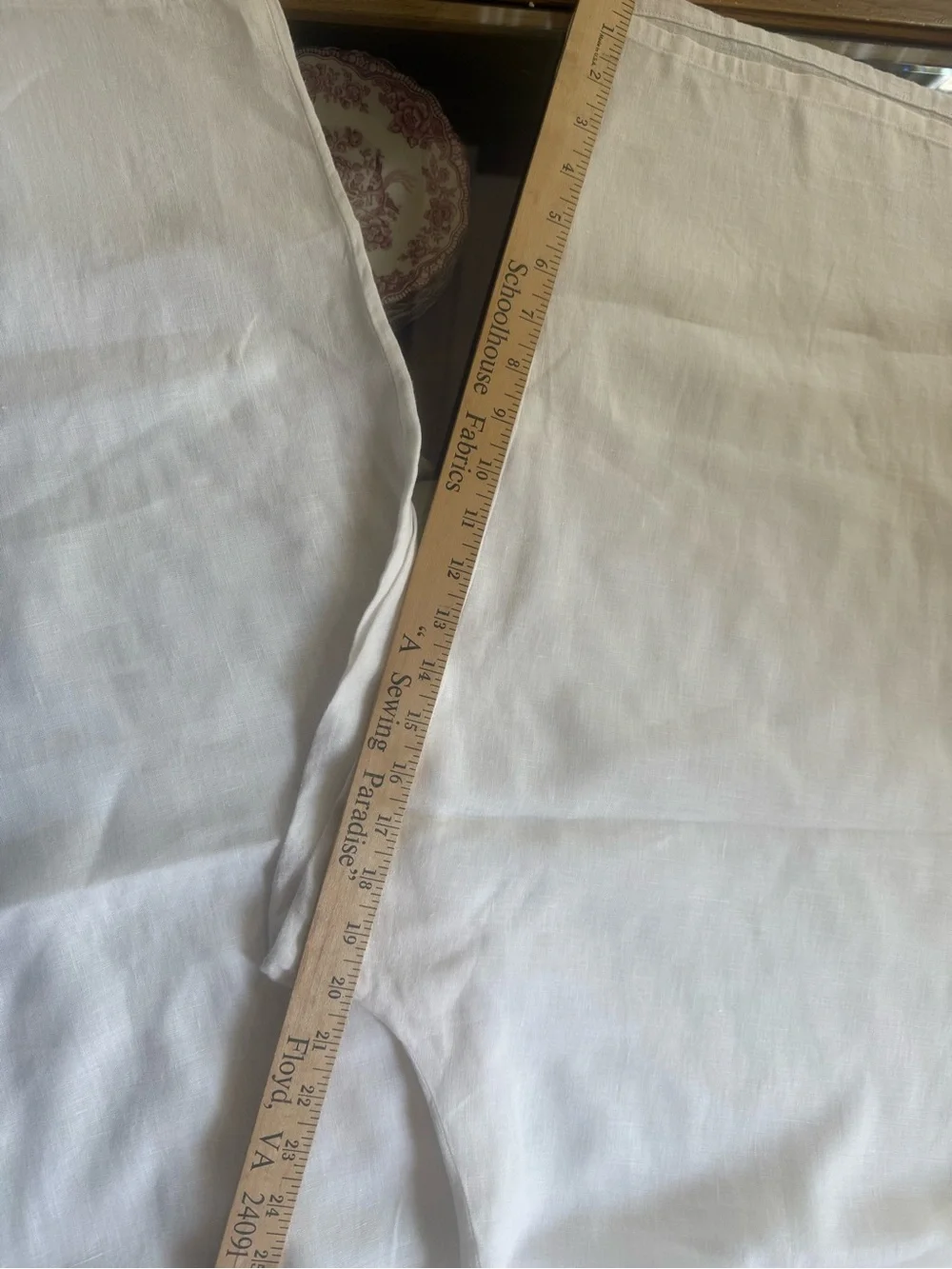 Flax Floods White Organic Linen Elastic-Waist Pants - 2G